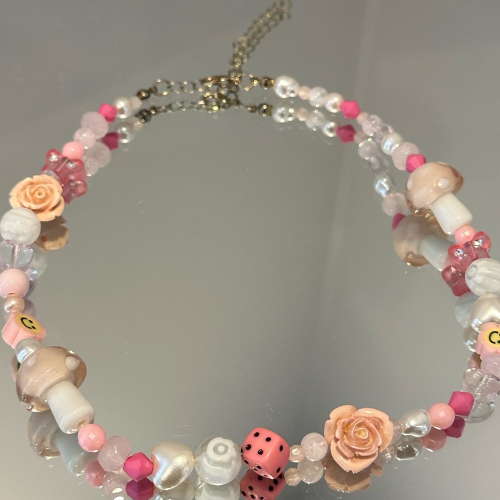 Urban Outfitters Women’s / Girls Pink Charm Choker Necklace